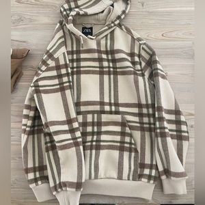 Zara Plaid Hoodie